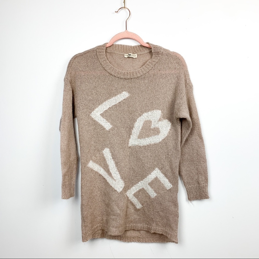 Rose & Crown “Love” Mohair Blend Sweater